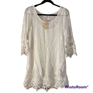 American Eagle Outfitters Small Cream Lace Dress